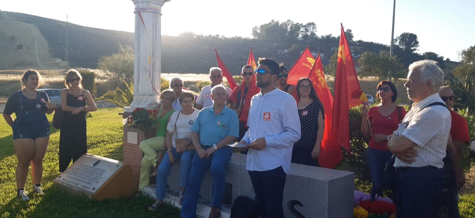 En Camas se rinde homenaje a la Columna Minera de Riotinto
