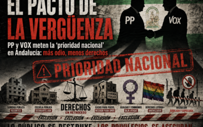 PP y VOX traen a Andalucía más odio y menos derechos